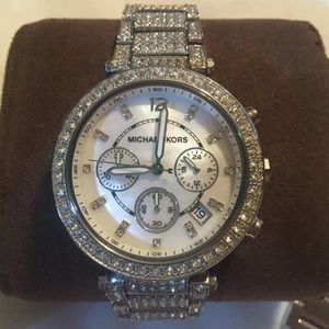 Michael Kors Parker Glitz Chronograph Watch