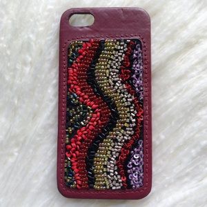 Anthro leather iPhone case
