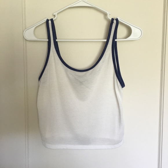 Topshop Two-Toned Crop Top