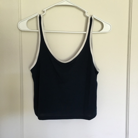 Topshop Two-Toned Crop Top
