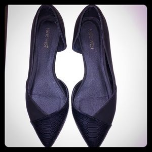 Nine West black flats.