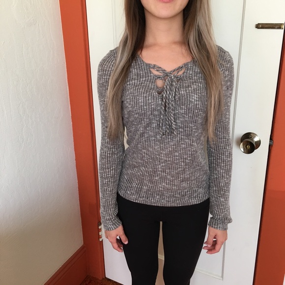 NWOT Sexy Lace-Up Top