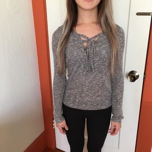 NWOT Sexy Lace-Up Top