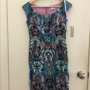 Straight Knee length printed Dress
