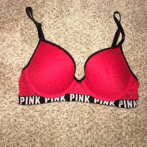 Pink bra