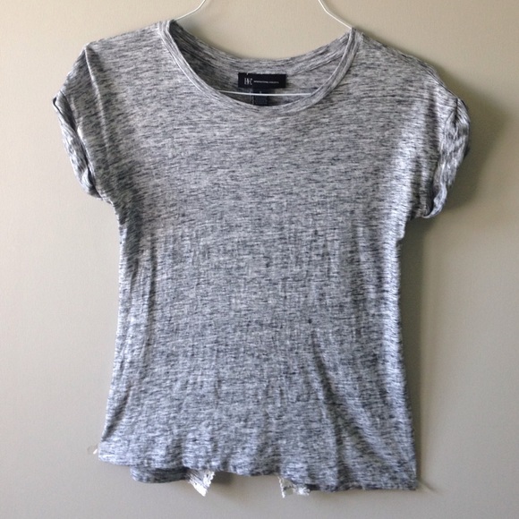 Heather gray and white t-shirt - Picture 1 of 3