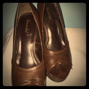 Sexy Brown Bonnibel Wedges