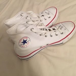 White Hightop Converse