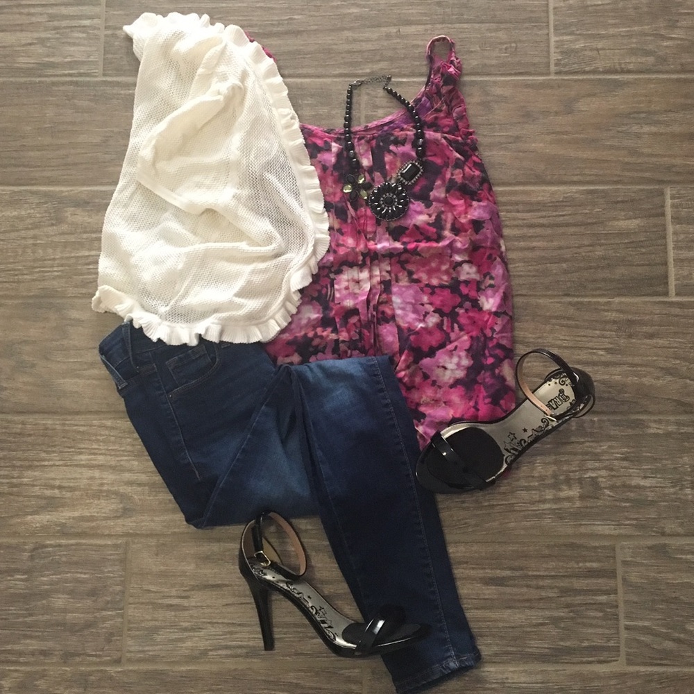 Loft Ruffle Knit Shrug