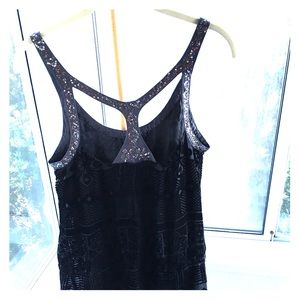 Free People Sequin and Velour Dress