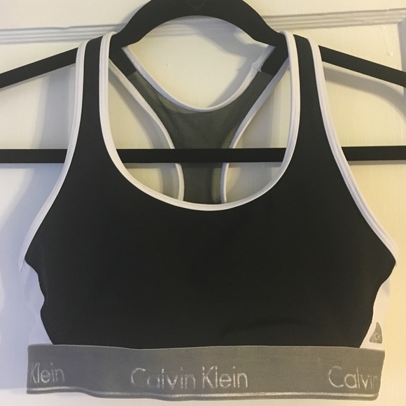 Calvin Klein sheer racer back sports bra