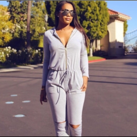 Gray jumpsuit