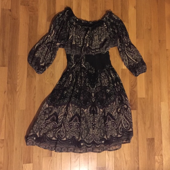 Paisley Zara Off Shoulder Dress