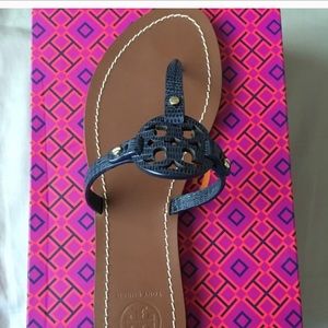 Tory Burch navy sandal