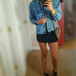 Faded light blue denim jacket