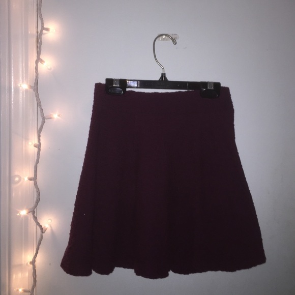 Maroon skater skirt