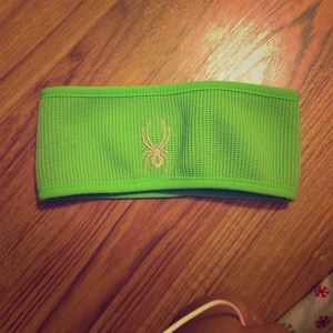 Lime green spyder headband