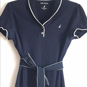 Casual nautical dress with sash