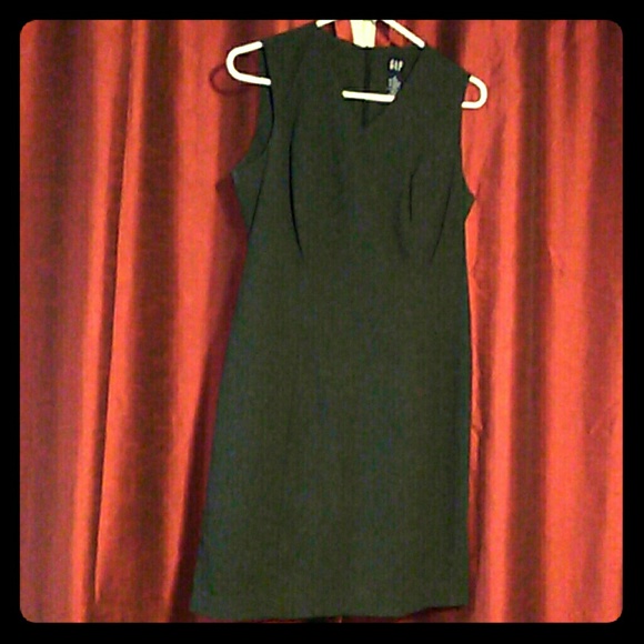 Gap sleeveless knee high dress 4 dark grey