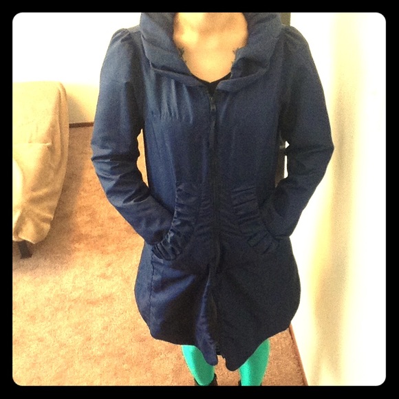 Monarch DWR Blue Rain Coat