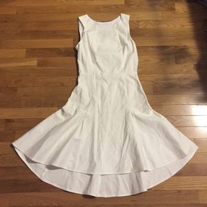 Daniella Kallmeyer White Linen Cocktail Dress