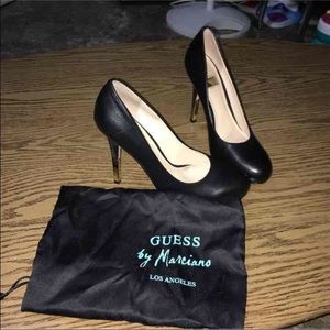 Guess by Marciano Black/Gold high heels