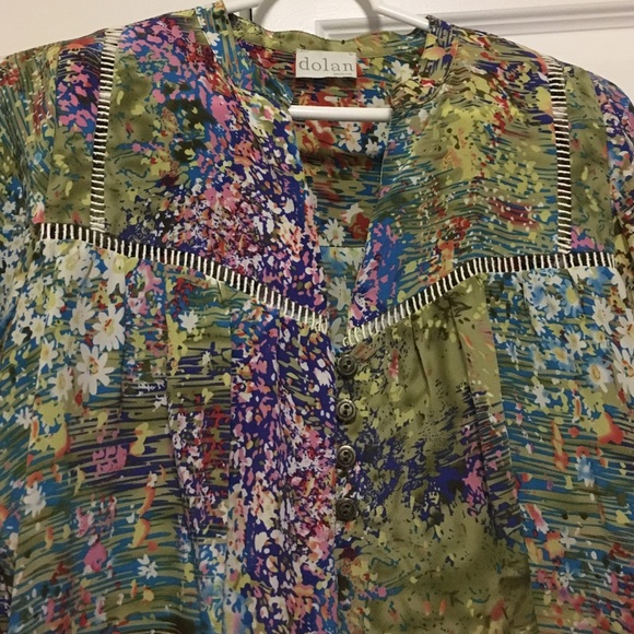 Silk watercolor blouse by Dolan