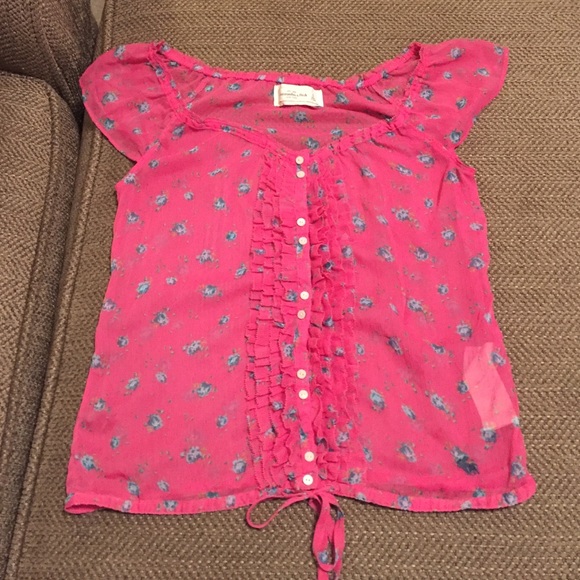 Abercrombie & Fitch Sheer Top Size Small