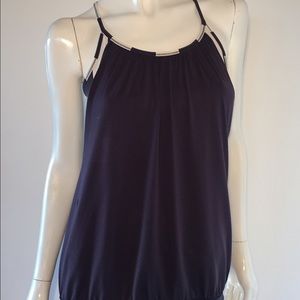 Lululemon blue stripe "No Limits" tank size 8