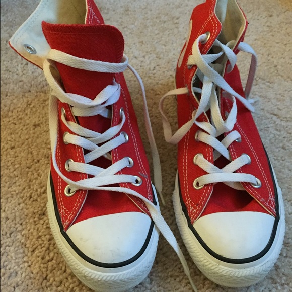 Red Converse All Star Classic Chucks