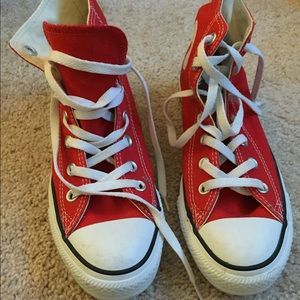 Red Converse All Star Classic Chucks