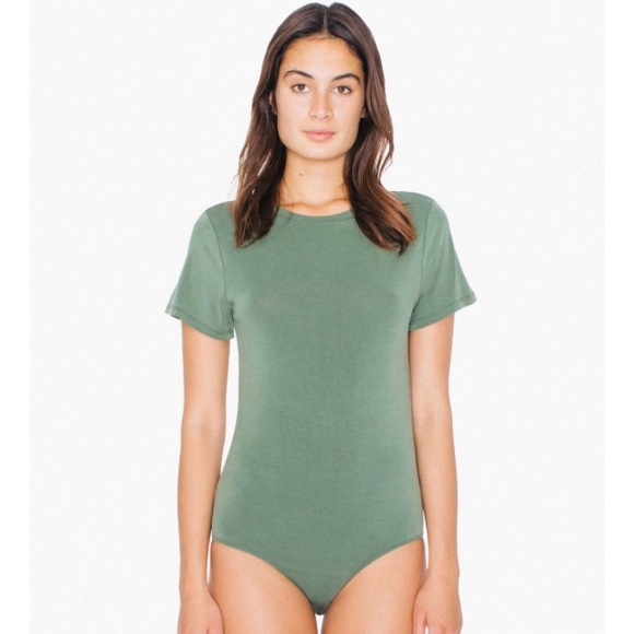 American Apparel  Brushed Jersey T-Shirt Bodysuit