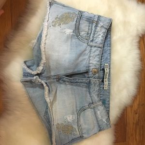 Jean cut off shorts from Zara