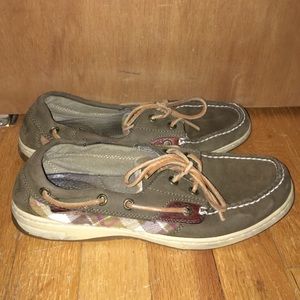 Sperry Top Sider Olive & Plaid