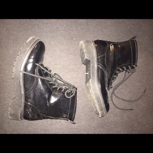 Black doc marten inspired boots