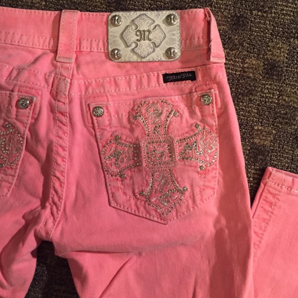Miss me pink skinny jeans