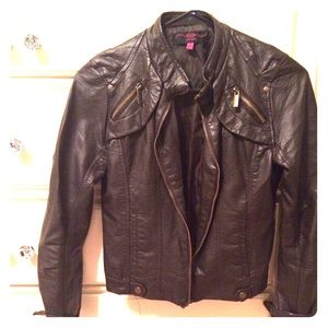 Brown foe leather jacket