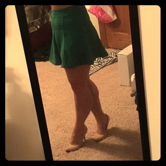 Emerald A-Line Skirt.