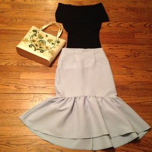 🕶Black knit off the shoulder top🕶