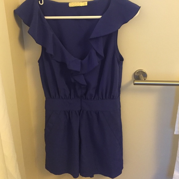 Blue Urban Outfitters Romper