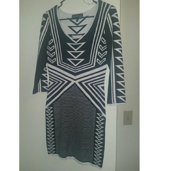 Geometric Form Fitting Dress