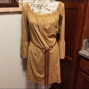 Tan Suede Dress