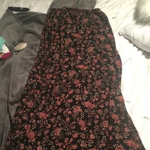 Floral maxi skirt