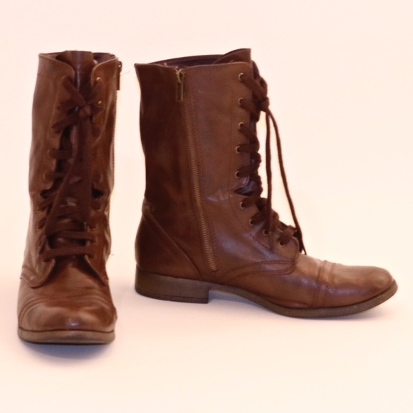 Target lace up brown boots