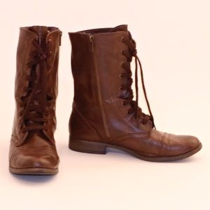 Target lace up brown boots