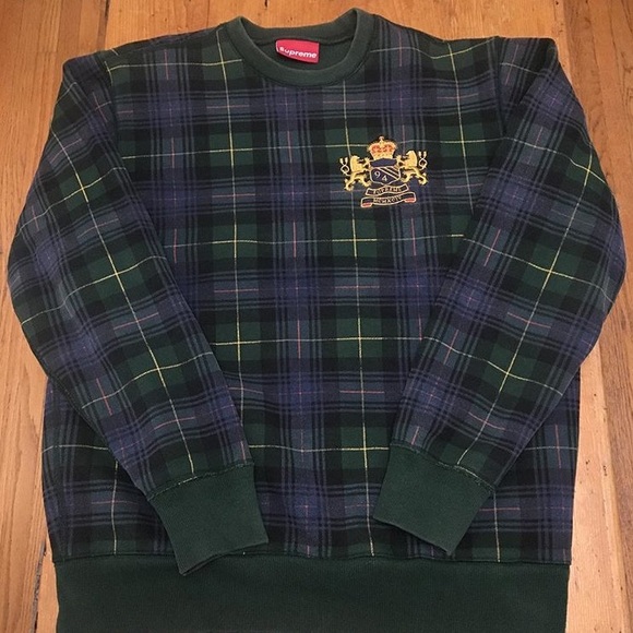 Supreme Tartan Crewneck