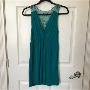 Teal Detailed Tunic Top