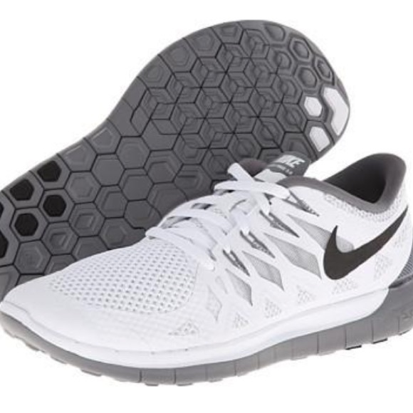 Nike Shoes - NIKE white and grey sneakers