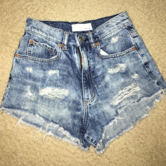 Washed Blue Festival Shorts