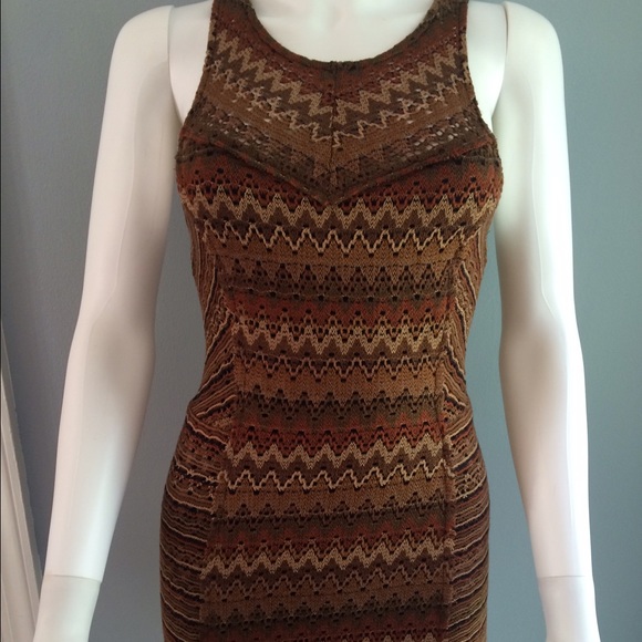Knitted boho bodycon dress